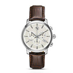 Оригінальні чоловічі наручні годинники BMW men's Watch Chrono Strap Brown (80262365452)