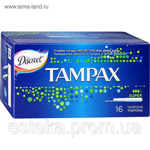 Тампоны Tampax Super duo с аппликатором 16 шт, цена 41.61 грн - Prom.ua  (ID#938578887)