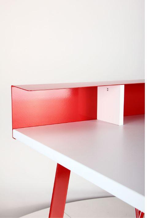 Компьютерный стол Mayakovsky красный/белый (фото 8)