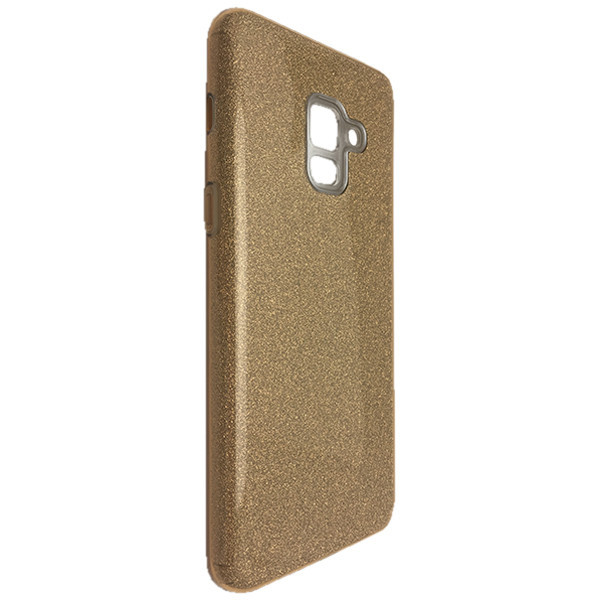 

Чехол Silicone Glitter Heaven Rain Samsung A8 Plus (gold), Золотистый