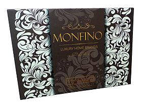 Праздничная жаккардовая скатерть в подарочной коробке Monfino 150х220см (полиэстер), фото 3
