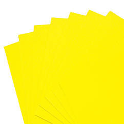 Кольоровий картон 50 х 70 см 230 г/м2, жовтий