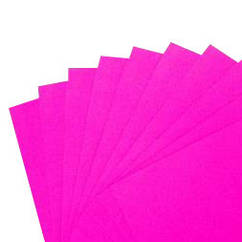 Кольоровий картон 50 х 70 см 230 г/м2, яскраво-рожевий