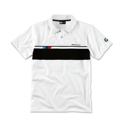 

Оригинальная мужская рубашка-поло BMW M Motorsport Polo-Shirt (Men, White) Розмір L