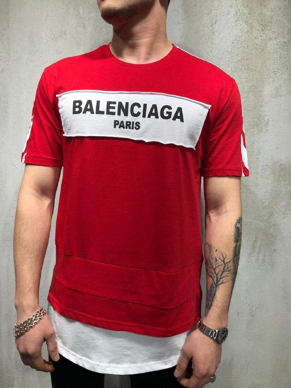 Мужская футболка OFF WHITE х Balenciaga красная, цена 589 грн., купить в  Киеве — Prom.ua (ID#941307435)