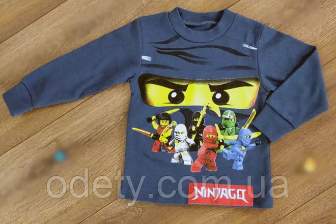 

Детский джемпер с рисунком Ninjago. Модный джемпер детский. Трикотажный детский джемпер 32, 5