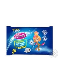 Туалетная бумага Smile Фиксики влажный детский 44шт