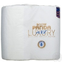 Бумага туалетная Сніжна панда Luxury Pure 12 штук в упаковке