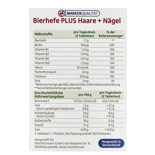 Altapharma Bierhefe PLUS Haar + Nägel - Пивные дрожжи Витамины для волос и  ногтей, 300 табл., цена 241.60 грн., купить в Ужгороде — Prom.ua  (ID#61578509)
