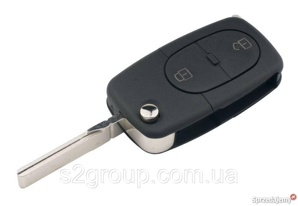 Audi A4 ключ зажигания корпус выкидного ключа заготовка двери с лезвиеНет в наличии