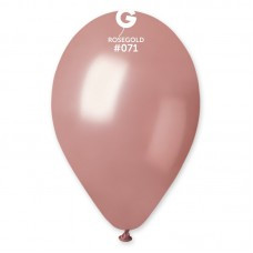 Воздушные шары  латексные, розовое золото 30 см.