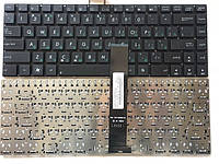 Клавіатура для ноутбука Asus N46, U37, U47 (ru-наклейки) чорна нова