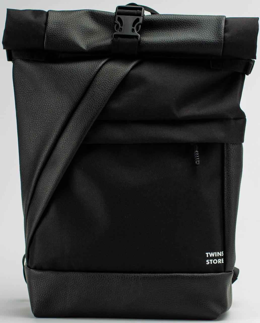 

Рюкзак Rolltop TwinsStore Р45, черный 18 л