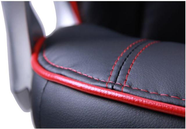 Кресло Страйк (CX 0496H Y10-01) Черный-кант Красный (кант)