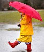 Image result for girl with umbrella in rain