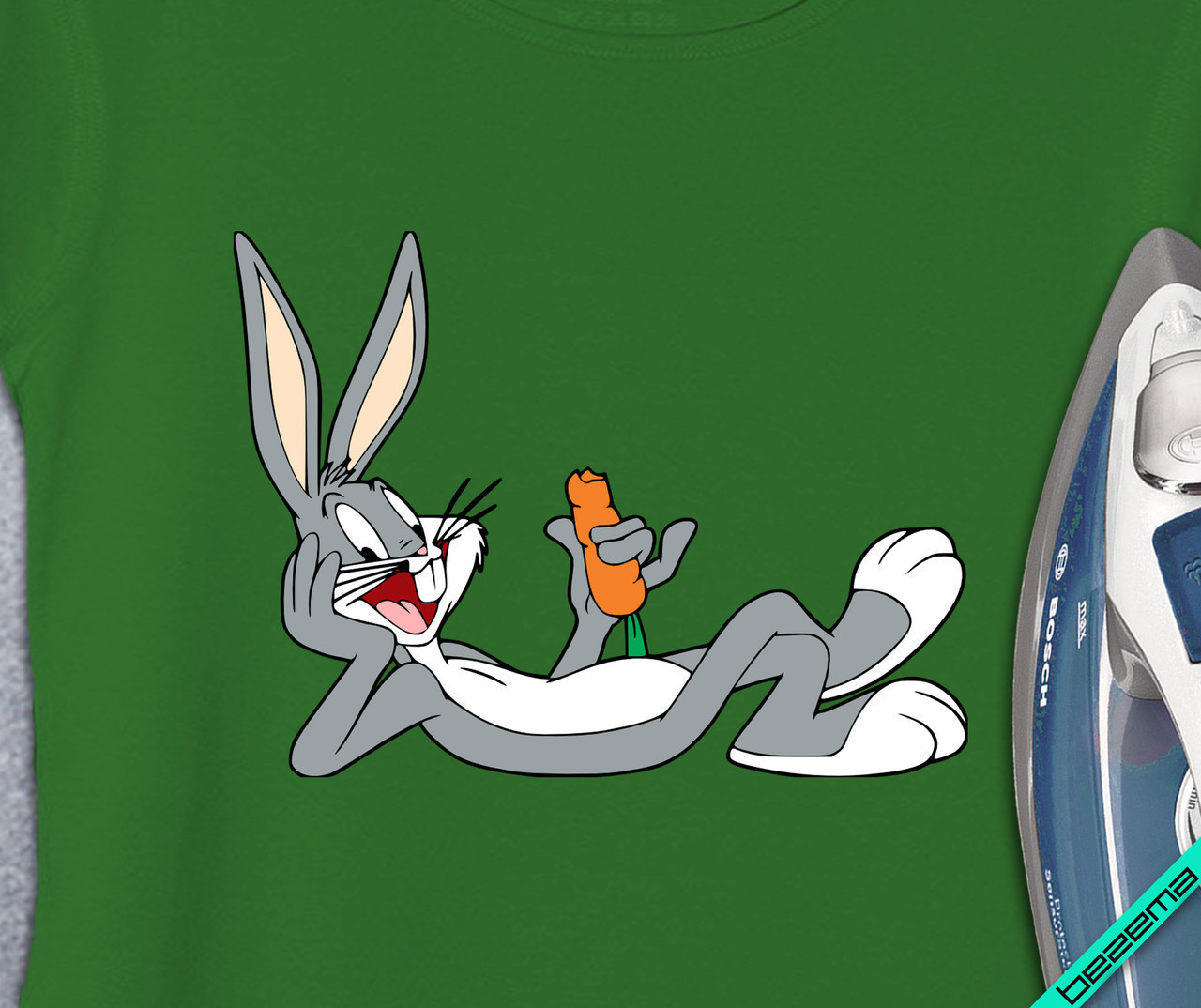 

Термопереводки на ветровки Bugs Bunny с морковкой [Свой размер и материалы в ассортименте]