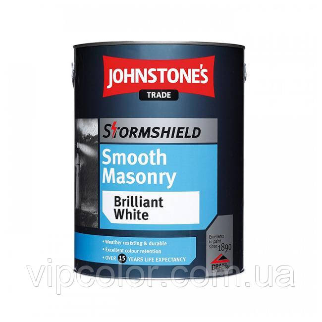 

Johnstones Stormshield Smoosh Masonry Finish 2,5 л краска для наружных работ на основе акриловой смолы, Белый