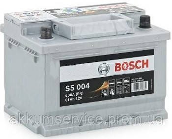 

Аккумулятор автомобильный Bosch S5 Silver plus 61AH R+ 600А евро (S5004)