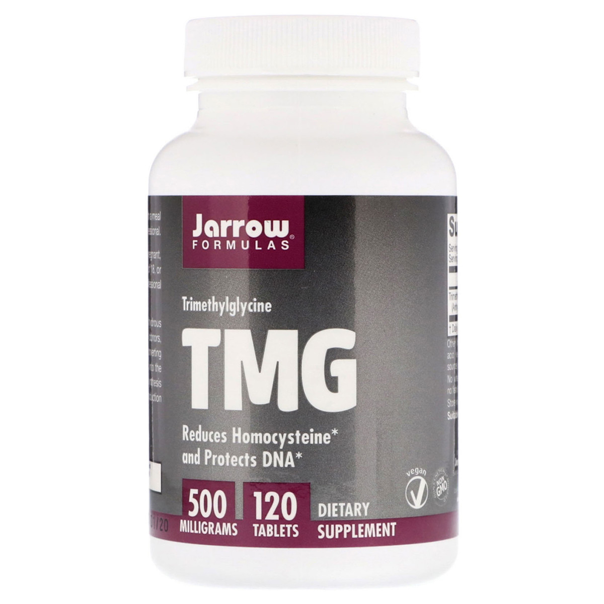 Триметилглицин, TMG (ТМГ), 500 мг, Jarrow Formulas, 120 таблетокНет в наличии