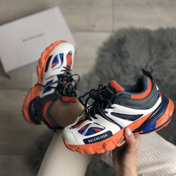 FiRST LOOK Balenciaga Track LED White Orange Trainer