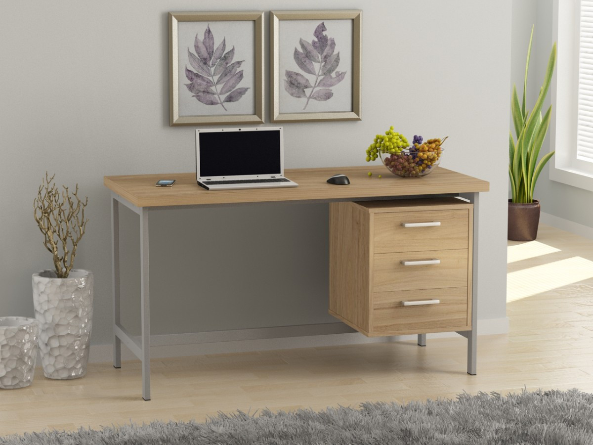 

Письменный стол Loft design L-45 Дуб Борас. Комп'ютерний стіл для дому та офісу