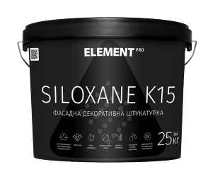

ELEMENT PRO SILOXANE K15 25 кг Прозрачная акриловая декоративная штукатурка