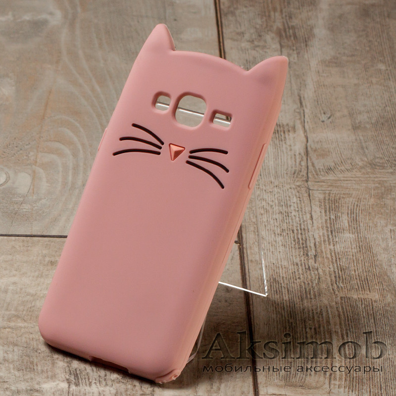 

Чехол Cat Samsung J3 J320 2016, Розовый