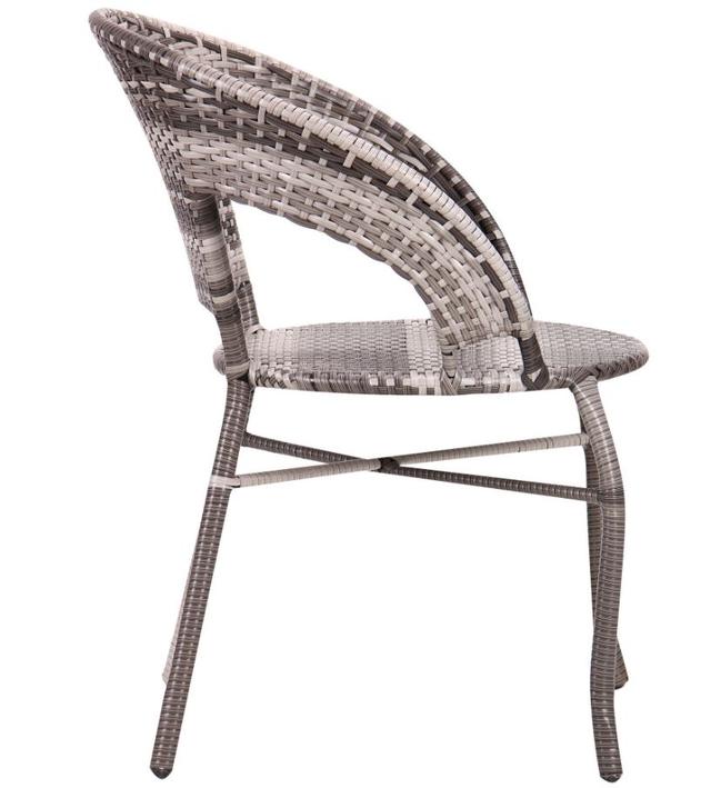 Кресло Catalina ротанг серый (фото 3)