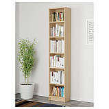 IKEA BILLY Книжкова шафа, березовий шпон (302.797.84), фото 2