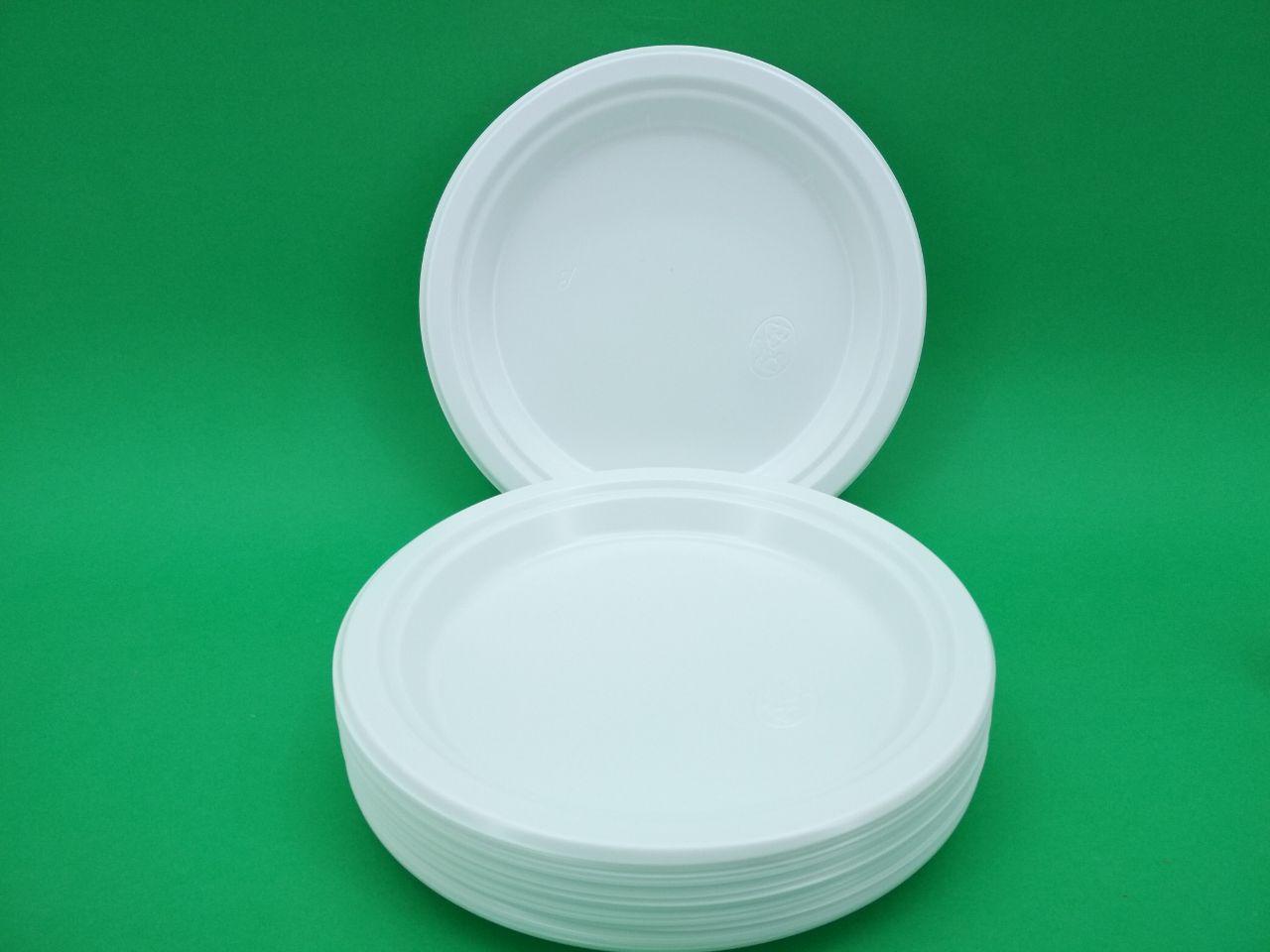 Одноразовая посуда тарелка белая 240мм, 100 шт\пач