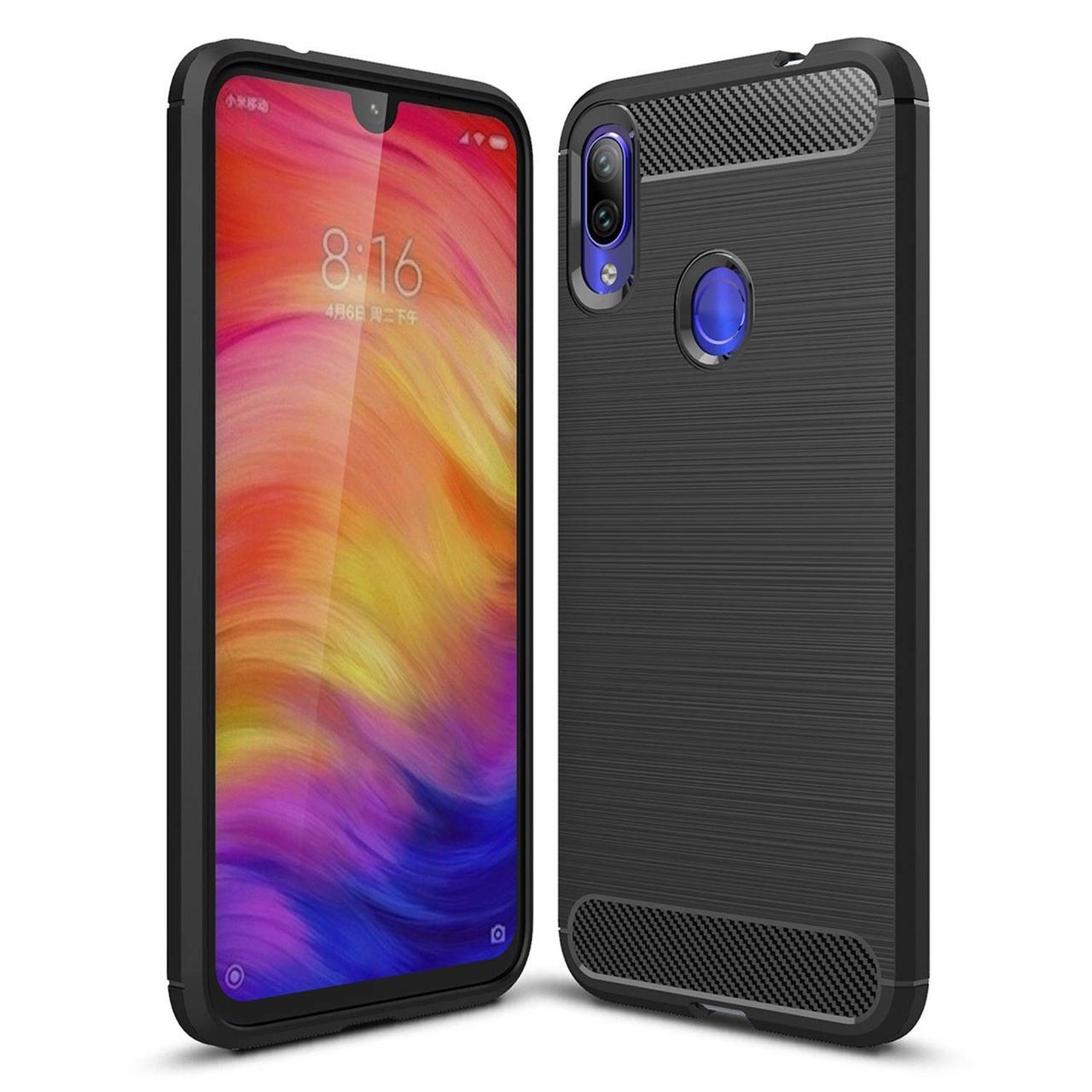 

Чехол Carbon для Xiaomi Redmi 7 бампер оригинальный Black, Черный