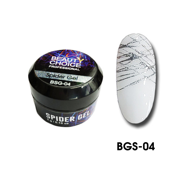 

Гель-паутинка Spider Gel Beauty Choice №4 Серебро