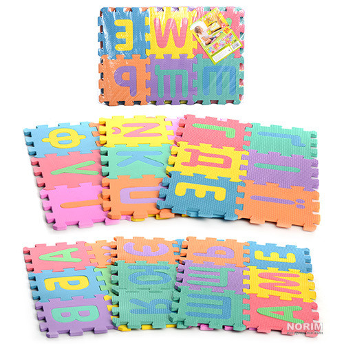 

Коврик конструктор Eva Puzzle Mats Украинский алфавит (0379) 36 деталей
