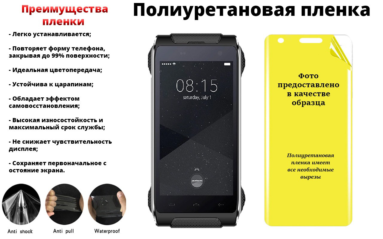 

Защитная полиуретановая пленка Homtom HT20, самовосстанавливаться, Прозрачный