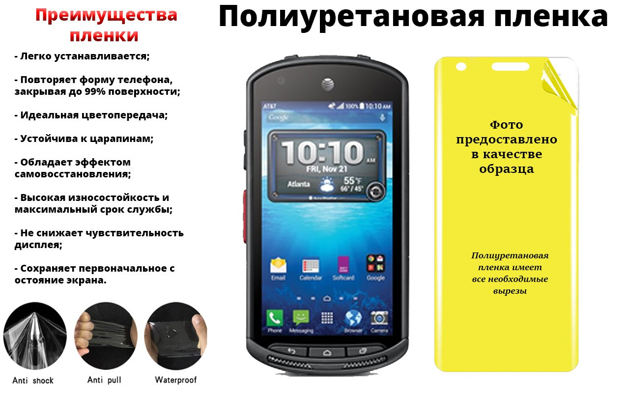 

Защитная полиуретановая пленка Kyocera DuraForce, самовосстанавливаться, Прозрачный