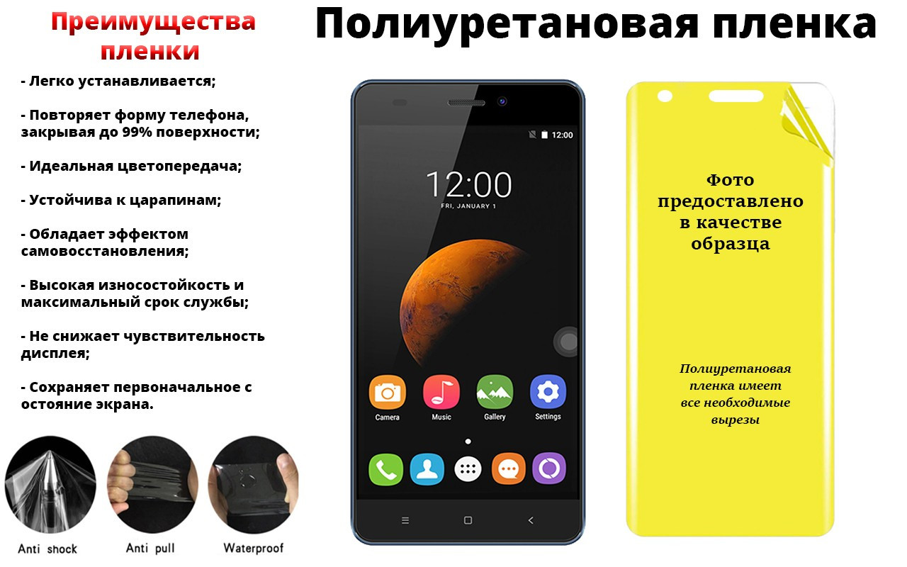 

Полиуретановая пленка Oukitel C3 Pro, производитель Франция