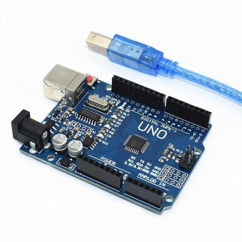 Arduino Uno ATmega328P-AU USB AVR ATMEGA8U2 плата + USB-кабельНет в наличии