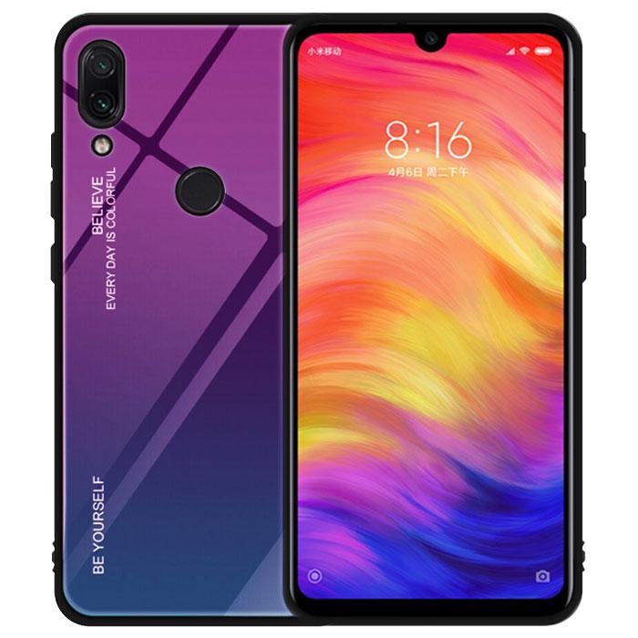 

Чехол бампер Primo Gradient Glass для Xiaomi Redmi Note 7 / Note 7 Pro - Purple, Фиолетовый градиент