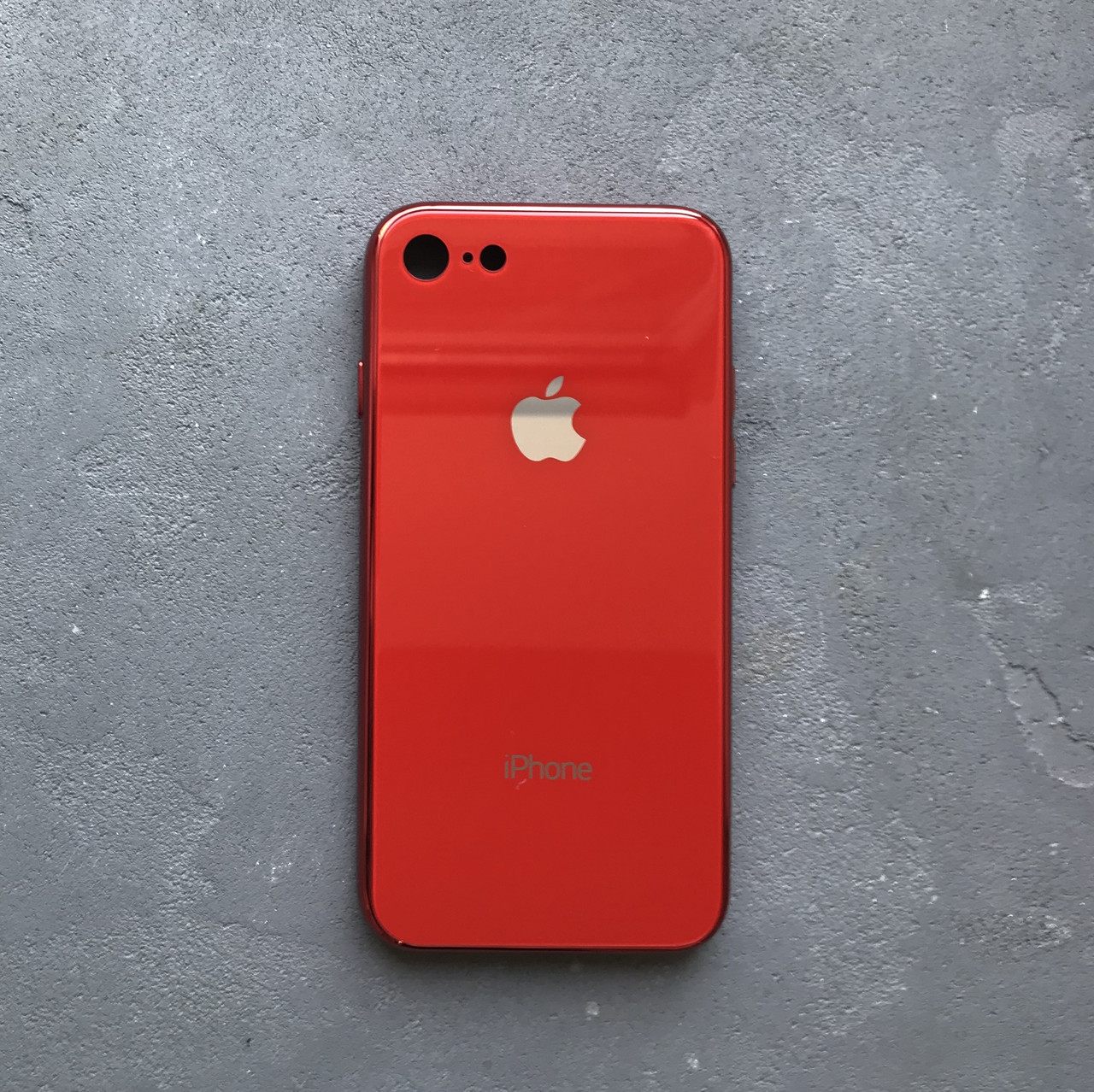 

Glass case iphone 8 red стеклянный чехол на айфон 8 красный