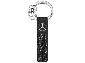 Оригінальний брелок Mercedes-Benz Key Ring, Milano, Black, Swarovski (B66953269)