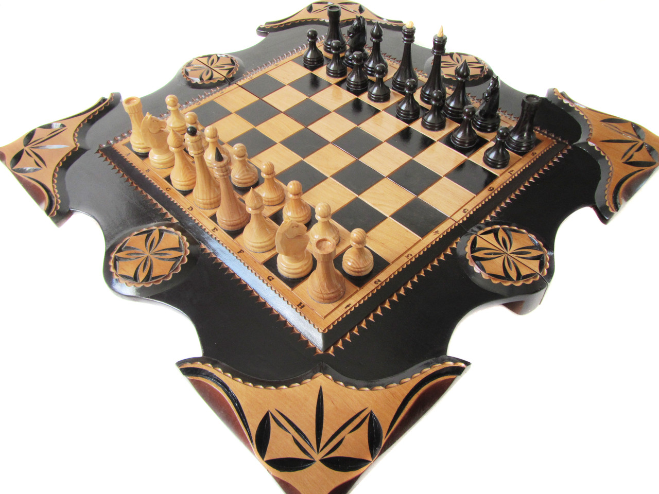 Набор с играми,шахматы-нарды-шашки ручной работы