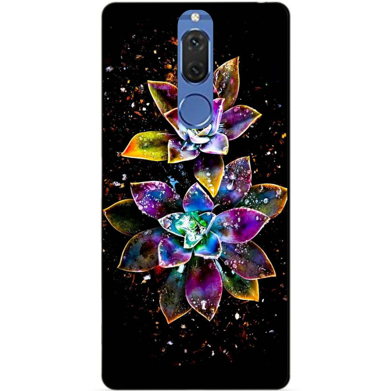 

Чехол силиконовый для Huawei Mate 10 Lite с рисунком Волшебные цветы, Разные цвета