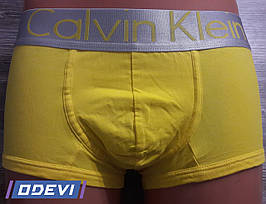 Мужские трусы брифы копия Calvin Klein в жёлтом цвете
