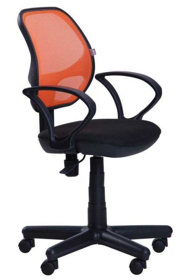 Кресло Чат АМФ-4 сиденье А-1, спинка Сетка оранжевая