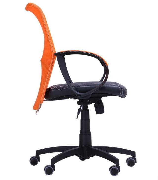 Кресло Лайт Net LB Софт АМФ-8 Неаполь N-20 нитка белая/спинка Сетка Оранжевая нитка белая (фото 3)