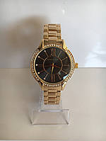 Женские наручные часы Anne Klein (Анна Кляйн), золотисто-черный цвет ( код: IBW021YB )