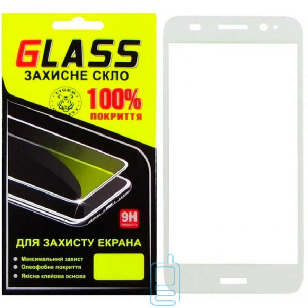 

Защитное стекло Full Screen Huawei Y3 2017 white Glass, Белый