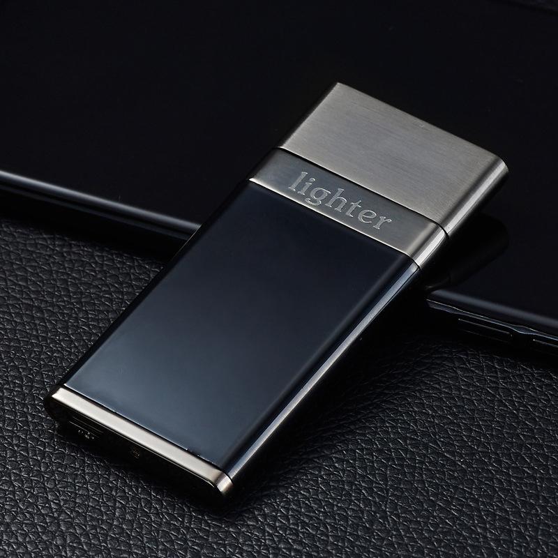 

Запальничка SUNROZ DK-110 Ultra Thin портативна електронна акумуляторна USB запальничка Чорний (SUN4212)