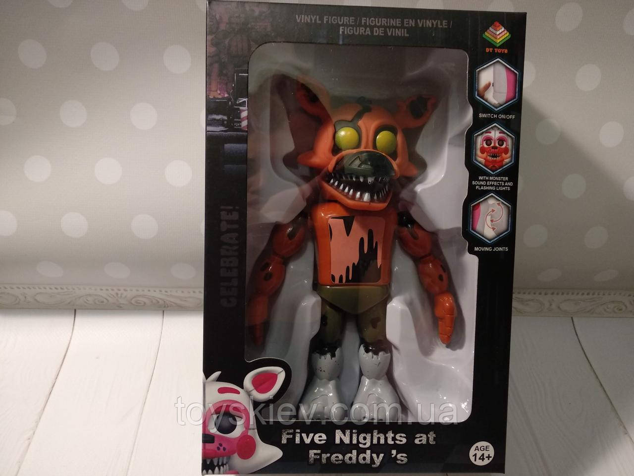 

Игрушки 5 пять ночей с Фредди, Кошмарный Фокси / Funko Five Nights at Freddy's, Freddy N3 свет, звук.