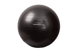 Мяч для фитнеса и гимнастики PowerPlay 4001 65см черный + насос, фото 2